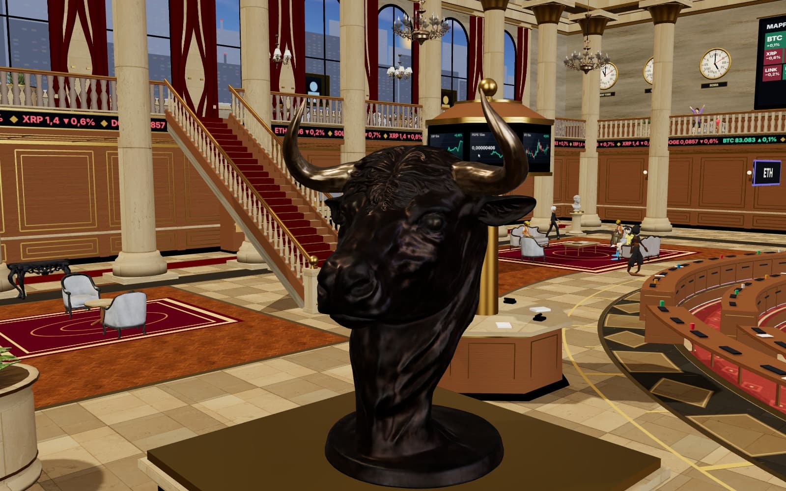 The Hall's bronze bull